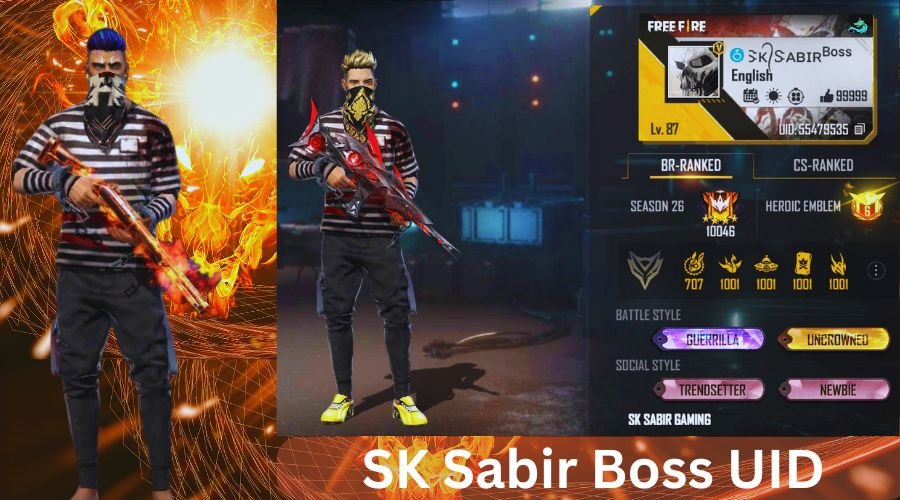 SK Sabir Boss UID Rising Star in Free Fire Gaming World Free Fire